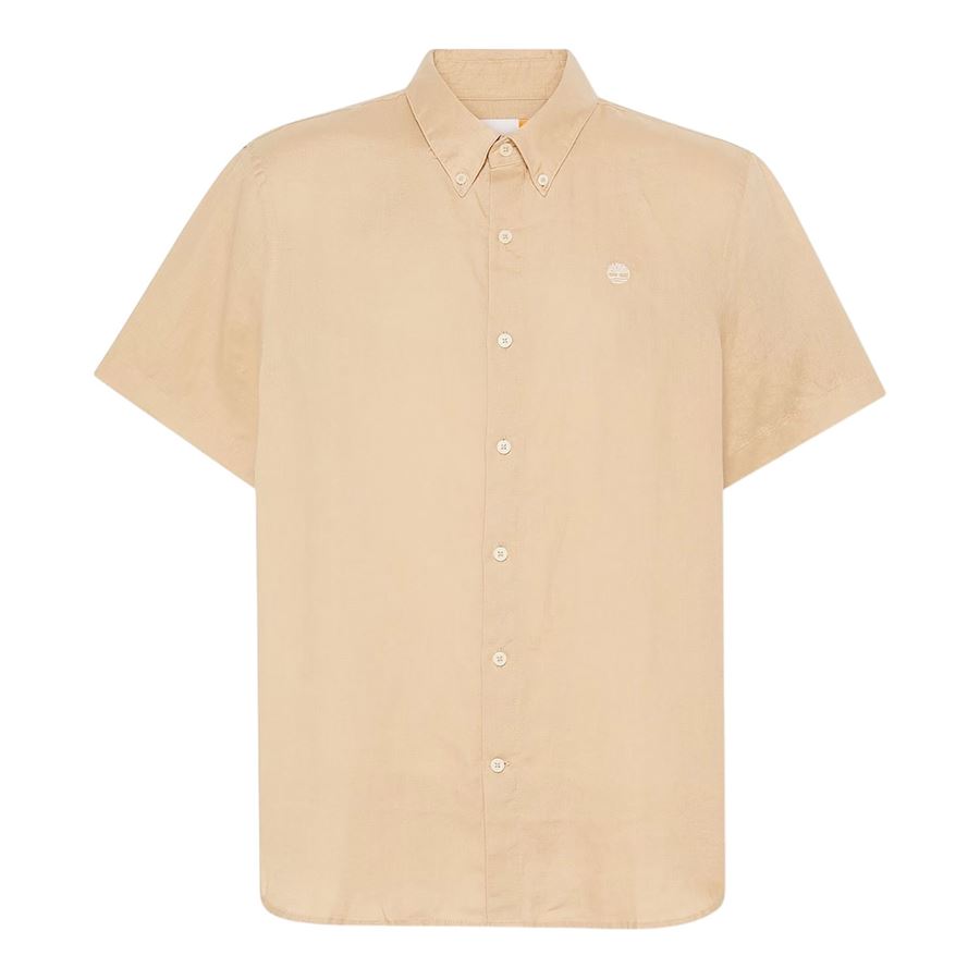 Camicia a Maniche Corte in Lino Mill Brook da Uomo Timberland | TB0A2DCCY94